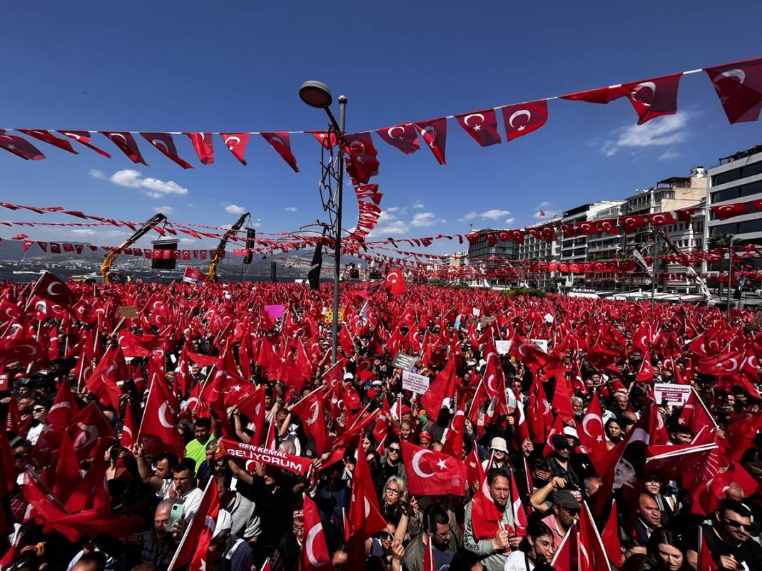 Altı liderden İzmir'de gövde gösterisi: Alan doldu taştı 14